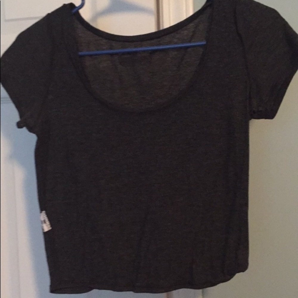 Dark Grey Crop top